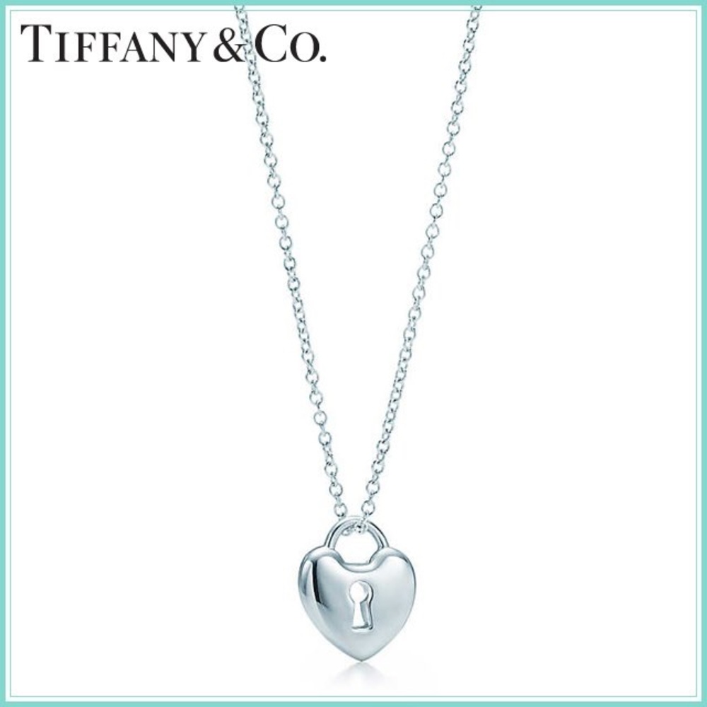 Tiffany & Co. sterling silver heart lock necklace